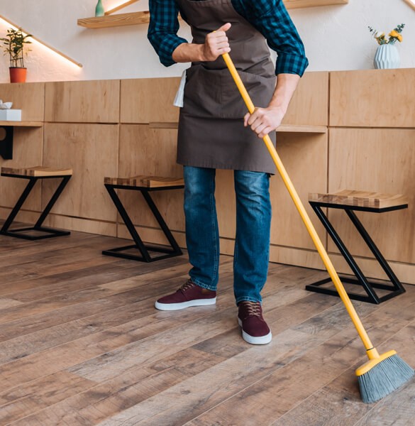 sweep hardwood floor | Basin Flooring